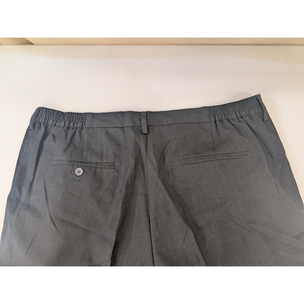 Cintas Men's Design Collective Dress Pants 42x30 Black Elastic Waist Business - Picture 8 of 8